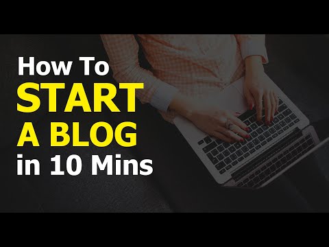 How to start a blog in 10 minutes