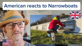 American reacts to Narrowboats 