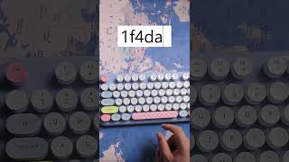 What Does Unicode 1F4DA Represent? It’s the Books! 📚 #unicode #emoji #shorts #asmr #keyboard #msword