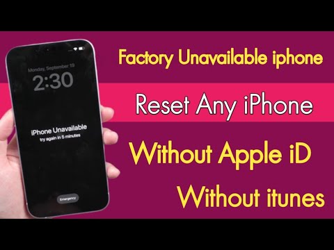 Factory Unavailable Reset Any iPhone Without Apple iD Without itunes 100% Work