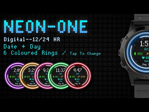 NEON-ONE - Wear OS Watch Face Digital With Gyro Effect