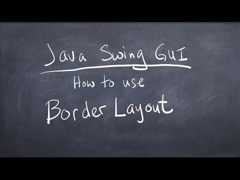 Java Swing GUI - How to use Border Layout