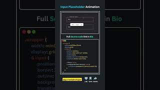 Form animation #coding #html #css #javascript #shorts #ytshorts #viralvideo #python #webdesign #yt