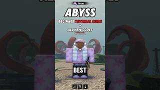 Beginner Tutorial Guide + All New Codes | Abyss #abyss #roblox #captinttb