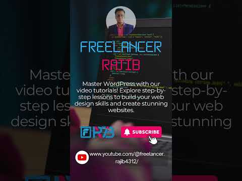 Master WordPress in Seconds with FREELANCER RAJIB  #wordpresswebsite  #WebDesign #Shorts