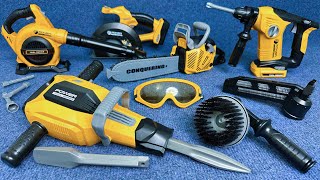 17 Minute Satisfying Unboxing Building Repairman Electric Drill&Chainsaw Set ASMR | Toy Review