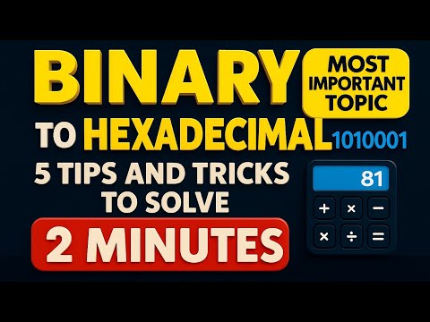"Convert Binary to Hexadecimal Like a Pro 🔥 | Step by Step Guide"