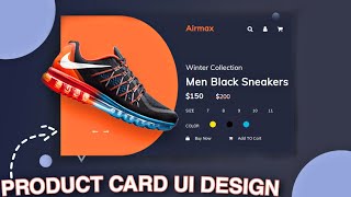 Responsive Product Card UI Design Html Css | Responsive Design Tutorial