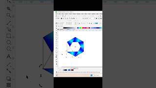 3D polygon logo design in Corel DRAW 2023 #shortsfeed #polygon #logodesign #shorts #ytshorts