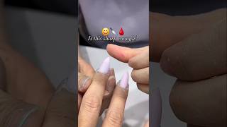 Is that sharp enough💅🏻🔪😍 #explorepage #nails #nailtech #funny ##discoverpage #sharp #sarcasm #foryou