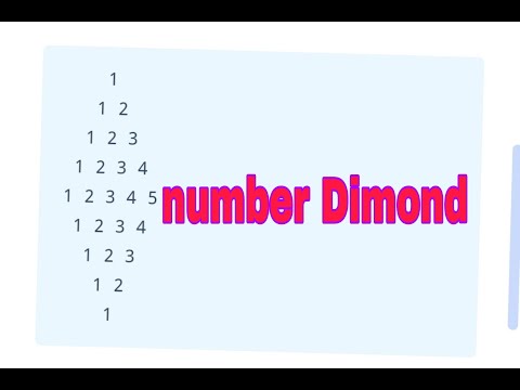 Number Diamond in python ||assignment -14||ccbp||nxtwave|| assignment questions