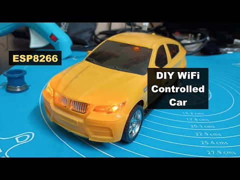 DIY WiFi Controlled Car using ESP8266 with MX1508 Motor Driver in Arduino IDE | Mobile Control Car