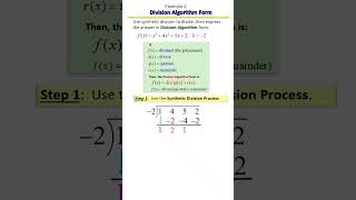 Division Algorithm Form Explained! | Dividing Polynomials, Example 2