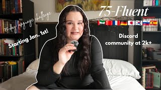 75-Fluent language learning challenge | language study challenge for 75 days! 