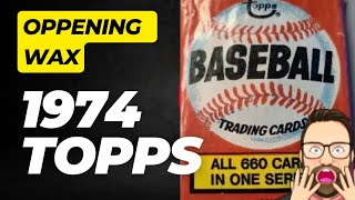 INSANE 1974 Topps Baseball Wax Pack Opening: Rare Rookie Card Pulled!