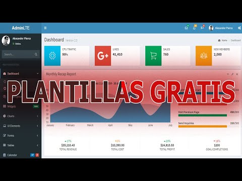 🔴 Usa la plantilla adminlte completamente gratis y fácil ✌