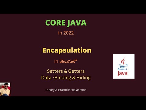 28.Java| Encapsulation in Telugu | #tvstreetechnologies