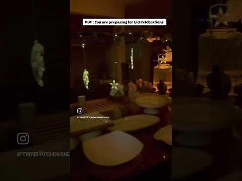 Eid table a night before the celebration #eid #eidtable #tabledecoration