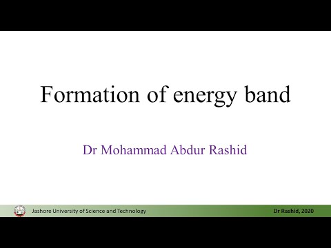 SCP03: Formation of energy band in silicon crystal