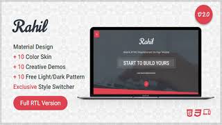 Rahil - HTML One Page Template ( RTL Supported ) | Themeforest Website Templates and Themes