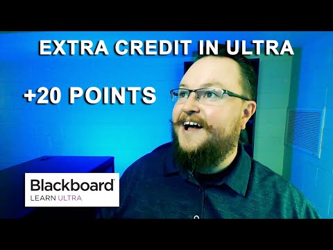 Extra Credit Items | Blackboard Ultra