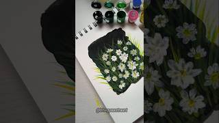 Easy Flower Painting That Feels Magical ✨🌸 #shorts #art #painting #satisfying #creativeart #viral