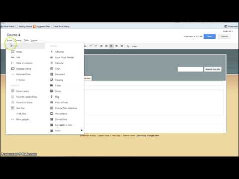 Google Site Editing