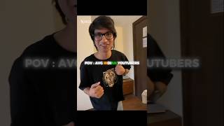Avg Indian Youtubers ☠️|#shorts #indianyoutuber