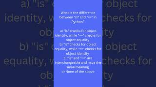 Python Mini-Quiz: Crack the Code with 'is' and '=='! How Well Do You Know Them? 🕵️‍♂️🔍