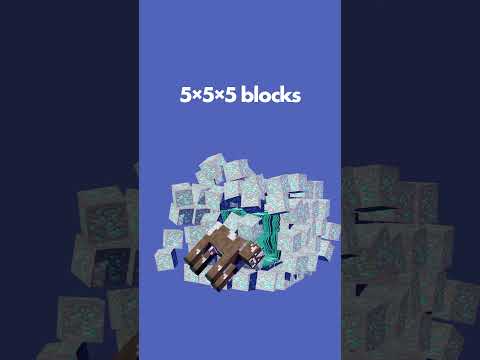 Diamond Destroy Cow Simulation in Minecraft #minecraft #simulation #physicsdemonstration