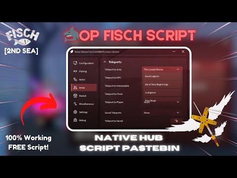 [2ND SEA🐋] Roblox FISCH Script | Native Hub - Auto Farm, Instant Catch & Auto Events (PC & Mobile)
