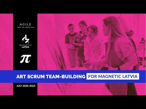 Picasta Art Scrum Team-building for Magnetic Latvia