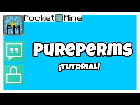 PurePerms plugin pocketmine | Permissions | Minecraft pe 1.16 - 1.17x