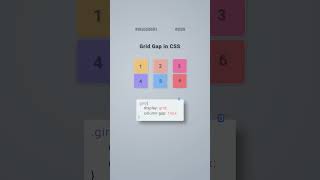 CSS Tips and Tricks: Grid Gap Secrets #css #coding #shorts #cssshorts #webdesign