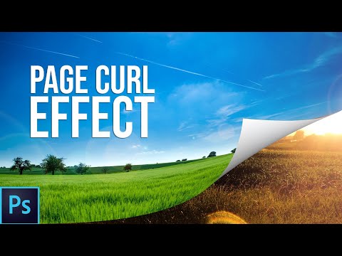 How to Create Page Curl Effect in Adobe Phtosohop | Design Spark