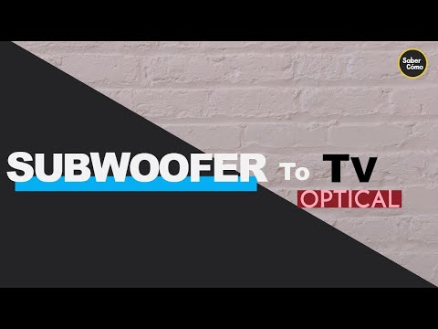 How to Connect Subwoofer to TV (Optical)
