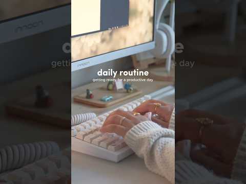 Daily morning routine 🙂‍↔️ #dailyroutine #vlog #shorts #desksetup #typing #asmr #keyboard