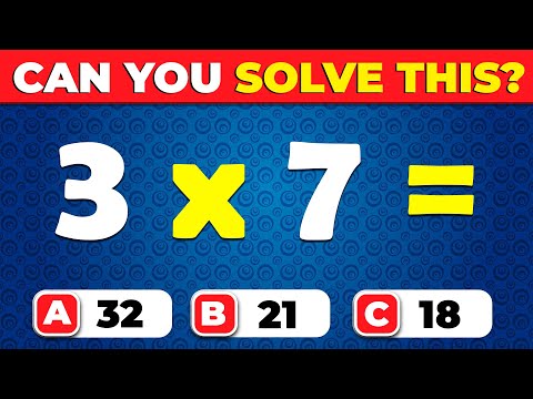 Can You Pass This Math Quiz?➗🧠✖️ Easy ➡️ Impossible! 🔢