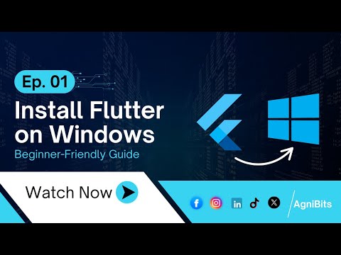 Flutter Installation on Windows | Beginner’s Tutorial (2025) | Ep 01