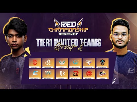 [🔴LIVE] RED CHAMPIONSHIP SEASON-03 | T1 INVITED GROUP-A | FREE FIRE @Flickerz7@RedHawksOfficials