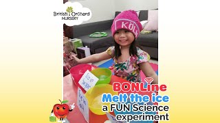 Melt the Ice a fun science experiment