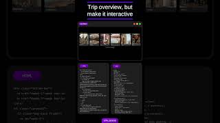 Trip overview, but make it interactive ✨✈️ #CSSScroll #uidesign