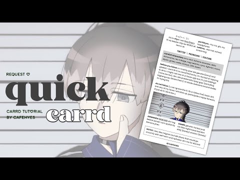 quick & easy carrd | carrd tutorial (with subtitles)