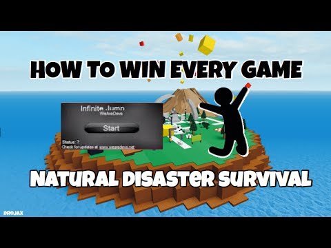!!WORKING!! HOW TO WIN EVERYGAME ON NATURAL DISASTER SURVIVAL
