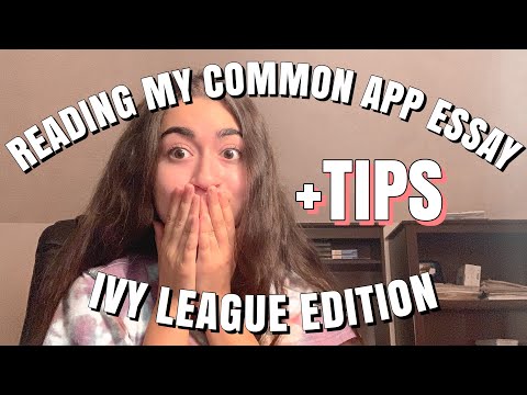 Reading My Common App Essay (Ivy League Edition) || Cecile S