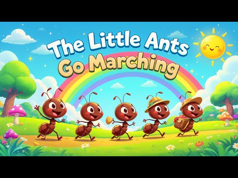 The Little Ants go Marching  | Nursery rhymes for babies