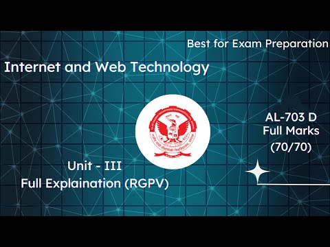 AL 703(D) (UNIT III: Style sheets) || IWT ||  || #rgpv #rgpvbhopal 