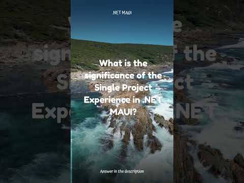 Unlock 🔓 Seamless Cross-Platform Development with .NET MAUI's Single Project! #interviewquestion