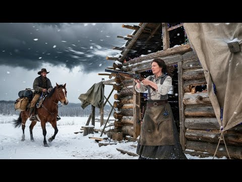 She Was Raising Her Cabin One Log at a Time-Cowboy Watching Was a Widower Longing for a Family...