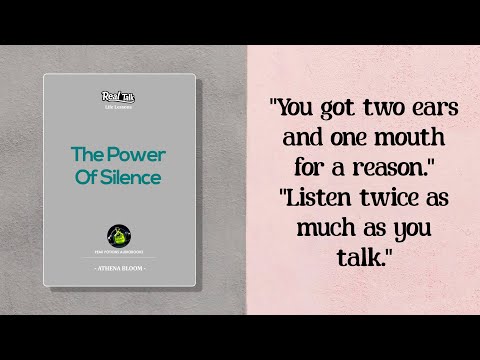 The Power of Silence | Life Lessons (Real Talk)